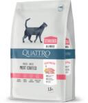 Quattro CAT Super Premium Extra Poultry Sterilised macskatáp felnőtt ivartalanított macskáknak csirkével, 1, 5 kg