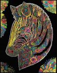 Colorvelvet Bársony Kifestőkönyv 47X35 Zebra (CVL132)