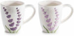 Decorer Set 2 cani ceramica multicolora Lavanda Ø 8, 5 cm x 10 H, 300 ml (A71.53.00)