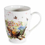 Decorer Cana portelan multicolor in cutie cadou Flowers Ø 8 cm x 10, 5 H, 300 ml (A72.14.80B)