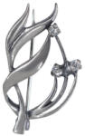 Flippy Brosa din Argint 925 Frunza cu pietre (TEO-06180)