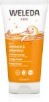 Weleda Kids Happy Orange cremă de duș și șampon pentru copii 2 in 1 150 ml