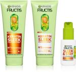 Garnier Fructis Keratin Sleek szett hajra 3 db