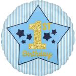 Amscan Fólia lufi 1. szülinap kék 48cm