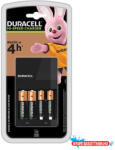 Duracell Akkumulátor töltő DURACELL CEF14 AA ceruza 1300mAh és AAA mikro 750mAh + 2db AA és 2db AAA elem