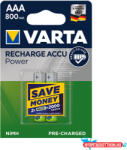 VARTA Akkumulátor mikro VARTA Power AAA előtöltött 2x800 mAh