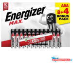 Energizer Elem mikro ENERGIZER "Max" AAA 8+4 darabos