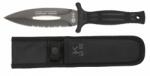 Martinez Albainox K25 kés RK-32607 Boot Knife Rubber Black, Titanium 7Cr17Mov (32607)