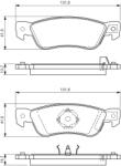 Bosch Fékbetét készlet BOSCH 0 986 424 262 for ISUZU (0 986 424 262)