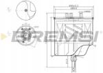 Bremsi Üzemanyagszűrő Fiat, Peugeot, Citroen FE0156 Brs