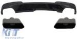 KITT Diffúzor sport kipufogóvéggel, M-performance 550i dizájn, BMW F10 F11 11-17, M-Sport / M-Tech lökhárítóhoz (CORDBMF10MPDOTH11)