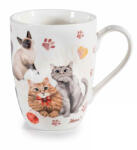 Decorer Cana portelan multicolor in cutie cadou metal Pisicuta Ø 8 cm x 10, 5 H, 300 ml (A72.14.96A)