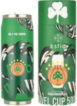 Estia Home Art Travel Cup Save The Aegean Sticlă Termos Reciclabil Oțel Inoxidabil / Plastic Fără BPA 500ml Panathinaikos BC Edition We The Greens cu Pai 00-27124 (00-27124)