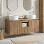 vidaXL Set dulap baie 3 buc. Stejar Artizanal 49, 5 x 44, 5 x 66 cm GartenMobel Dekor (3405726)