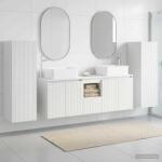 vidaXL Set de mobilier pentru baie 5 buc. Alb foarte lucios GartenMobel Dekor (3405997)