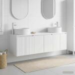 vidaXL Set dulap baie 3 buc. Alb foarte lucios 49, 5 x 44, 5 x 65, 5 cm GartenMobel Dekor (3405731)
