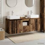 vidaXL Set dulap baie 3 buc. Lemn vechi 49, 5 x 41 x 62, 5 cm GartenMobel Dekor (3405655)