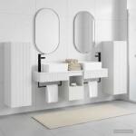 vidaXL Set de mobilier pentru baie 5 buc. Alb 33 x 34, 5 x 100 cm GartenMobel Dekor (3405973)