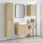 vidaXL Set de mobilier pentru baie 3 buc. Stejar Sonoma GartenMobel Dekor (3406075)
