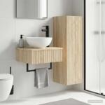 vidaXL Set de mobilier pentru baie 2 buc. Stejar Sonoma GartenMobel Dekor (3406095)