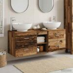 vidaXL Set de mobilier pentru baie 3 buc. Lemn vechi GartenMobel Dekor (3405905)