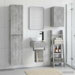vidaXL Set de mobilier pentru baie 3 buc. Gri Beton 33 x 34, 5 x 160 cm GartenMobel Dekor (3406046)