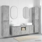 vidaXL Set de mobilier pentru baie 5 buc. Gri Beton 33 x 34, 5 x 160 cm GartenMobel Dekor (3406036)