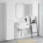 vidaXL Set de mobilier pentru baie 3 buc. Alb foarte lucios GartenMobel Dekor (3406057)