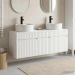 vidaXL Set dulap baie 3 buc. Alb 49 x 44, 5 x 65 cm Lemn prelucrat GartenMobel Dekor (3405747)