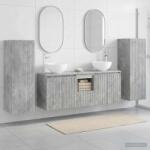 vidaXL Set de mobilier pentru baie 5 buc. Gri Beton 33 x 34, 5 x 100 cm GartenMobel Dekor (3405986)