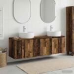 vidaXL Set dulap baie 3 buc. Lemn vechi 49, 5 x 44, 5 x 65 cm GartenMobel Dekor (3405675)