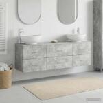 vidaXL Set de mobilier pentru baie 3 buc. Gri Beton GartenMobel Dekor (3405894)