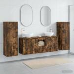 vidaXL Set de mobilier pentru baie 5 buc. Stejar fumuriu GartenMobel Dekor (3405988)