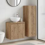vidaXL Set de mobilier pentru baie 2 buc. Stejar Artizanal GartenMobel Dekor (3406122)
