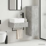 vidaXL Set de mobilier pentru baie 2 buc. Gri Beton 33 x 34, 5 x 100 cm GartenMobel Dekor (3406106)