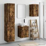 vidaXL Set de mobilier pentru baie 3 buc. Stejar fumuriu GartenMobel Dekor (3406088)