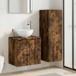 vidaXL Set de mobilier pentru baie 2 buc. Stejar fumuriu GartenMobel Dekor (3406118)