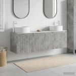 vidaXL Set dulap baie 3 buc. Gri Beton 49, 5 x 44, 5 x 65, 5 cm GartenMobel Dekor (3405730)