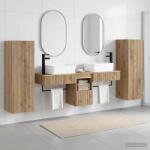 vidaXL Set de mobilier pentru baie 5 buc. Stejar Artizanal GartenMobel Dekor (3405982)