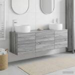vidaXL Set de mobilier pentru baie 3 buc. Sonoma gri GartenMobel Dekor (3405920)