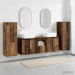 vidaXL Set de mobilier pentru baie 5 buc. Lemn vechi GartenMobel Dekor (3406001)