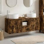 vidaXL Set dulap baie 3 buc. Stejar fumuriu 49, 5 x 44, 5 x 66 cm GartenMobel Dekor (3405722)