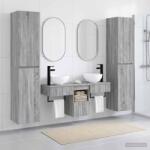 vidaXL Set de mobilier pentru baie 5 buc. Sonoma gri GartenMobel Dekor (3406009)