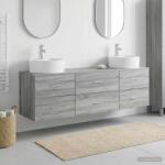 vidaXL Set dulap baie 3 buc. Sonoma gri 62, 5 x 44, 5 x 50 cm GartenMobel Dekor (3405872)
