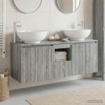vidaXL Set dulap baie 3 buc. Sonoma gri 49, 5 x 44, 5 x 65 cm GartenMobel Dekor (3405703)