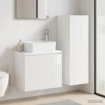 vidaXL Set de mobilier pentru baie 2 buc. Alb foarte lucios GartenMobel Dekor (3406127)