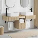 vidaXL Set dulap baie 3 buc. Stejar Sonoma 53 x 35 x 39 cm GartenMobel Dekor (3405609)