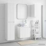 vidaXL Set de mobilier pentru baie 3 buc. Alb 33 x 34, 5 x 160 cm GartenMobel Dekor (3406063)