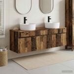 vidaXL Set dulap baie 3 buc. Lemn vechi 49 x 44, 5 x 65 cm GartenMobel Dekor (3405755)