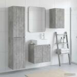 vidaXL Set de mobilier pentru baie 3 buc. Gri Beton 33 x 34, 5 x 160 cm GartenMobel Dekor (3406076)
